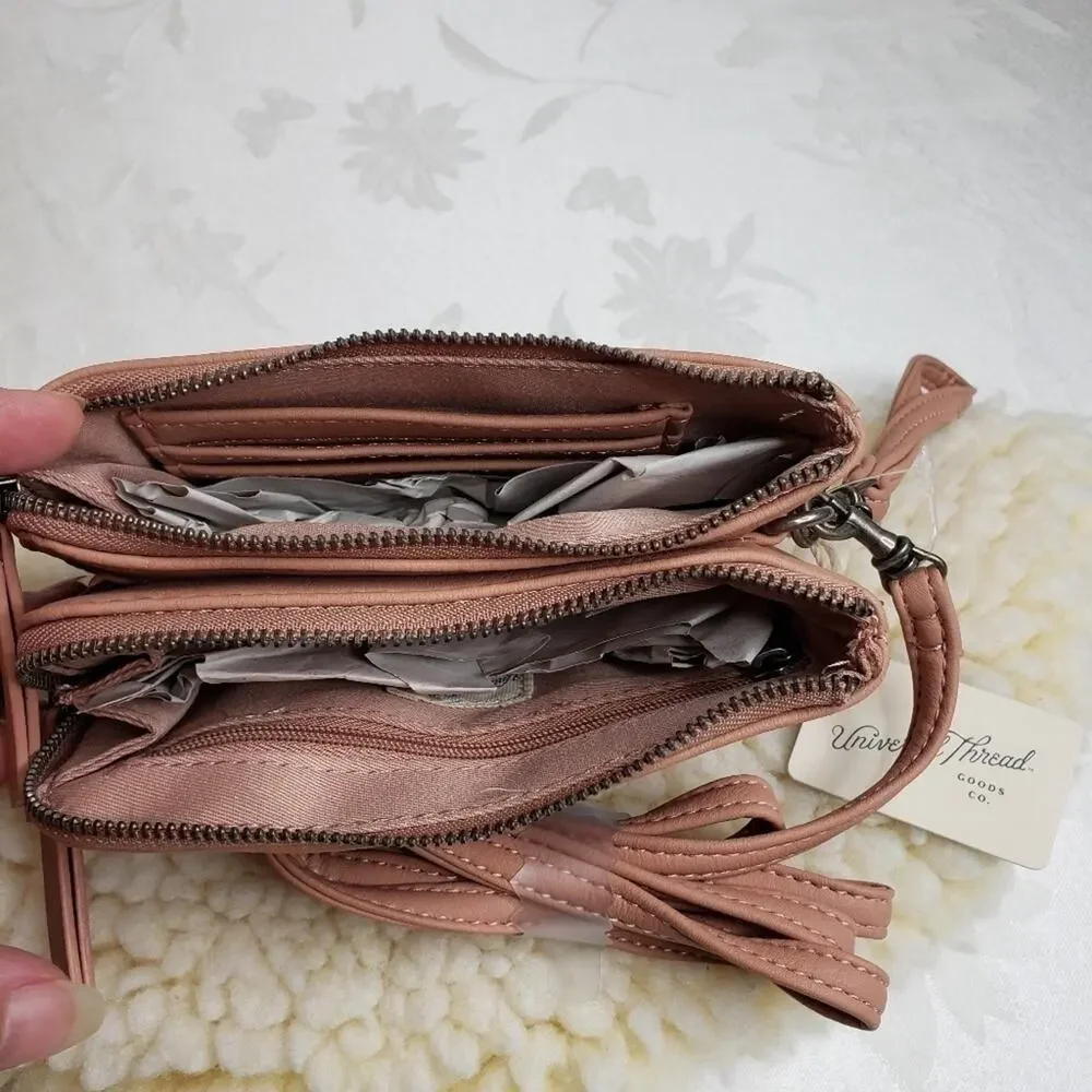 Small Crossbody or Wristlet Blush Bag